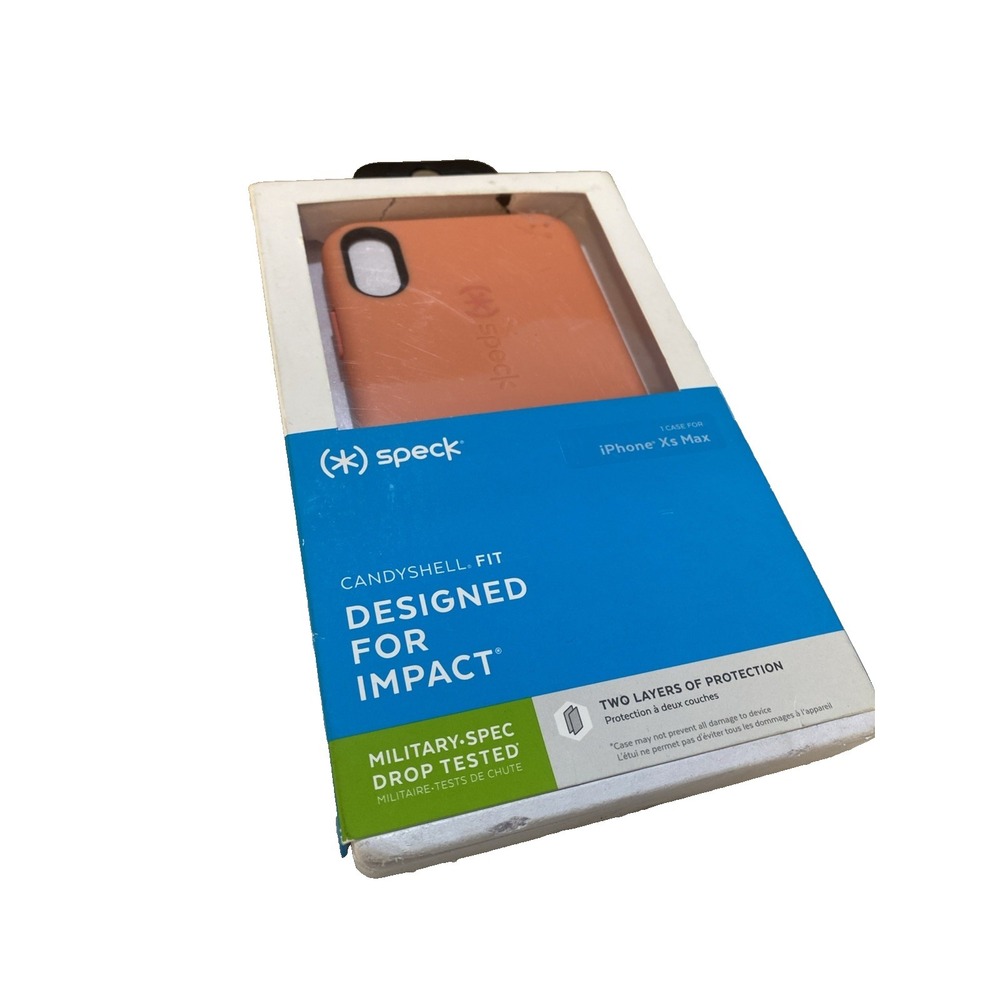 Speck Products CandyShell Case for iPhone‎ XS Max 6.5" PEACH DESIGNED FOR IMPACT